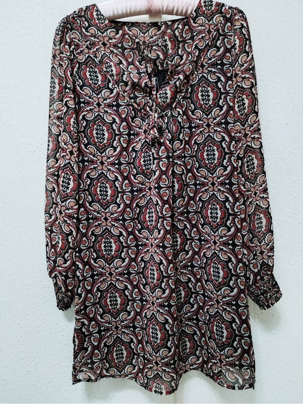 Pepe Jeans Printed Chiffon Mini Dress Size M